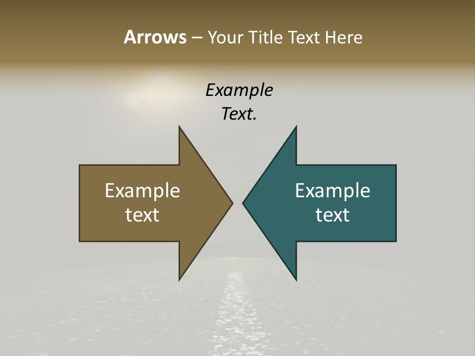 Hot Perspective Landscape PowerPoint Template
