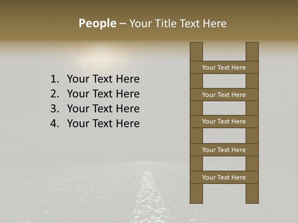 Hot Perspective Landscape PowerPoint Template