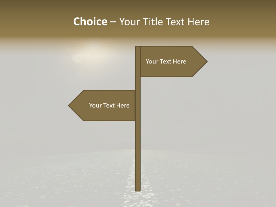 Hot Perspective Landscape PowerPoint Template