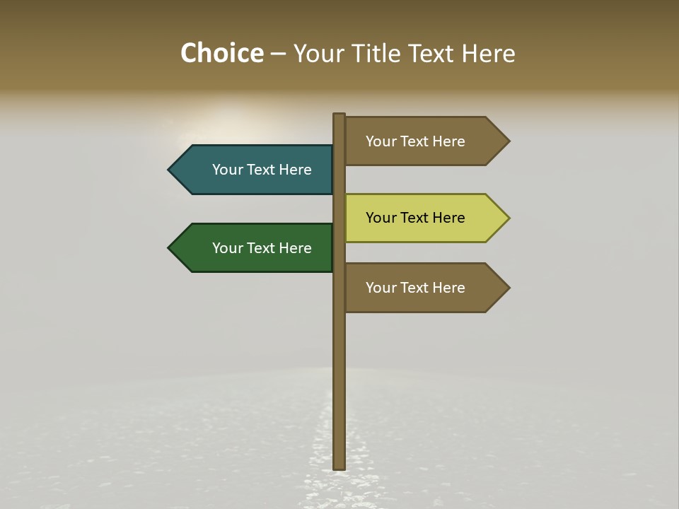 Hot Perspective Landscape PowerPoint Template