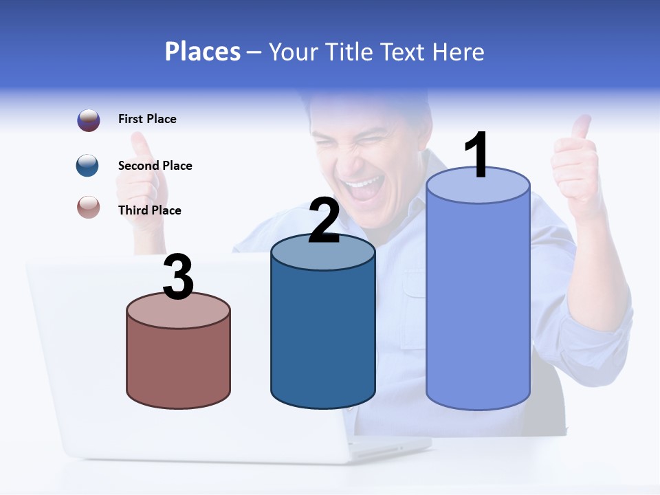 Internet Laptop Lifestyle PowerPoint Template