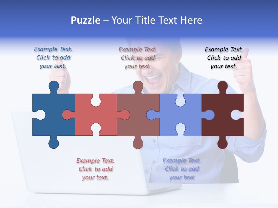 Internet Laptop Lifestyle PowerPoint Template