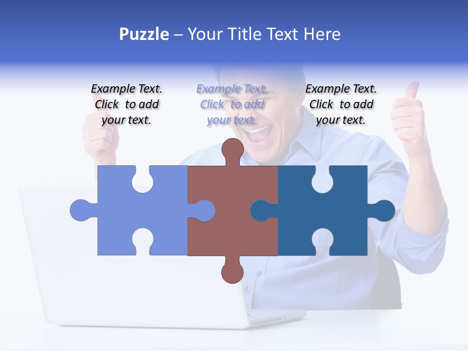 Internet Laptop Lifestyle PowerPoint Template