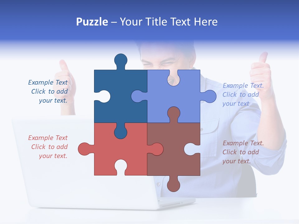 Internet Laptop Lifestyle PowerPoint Template