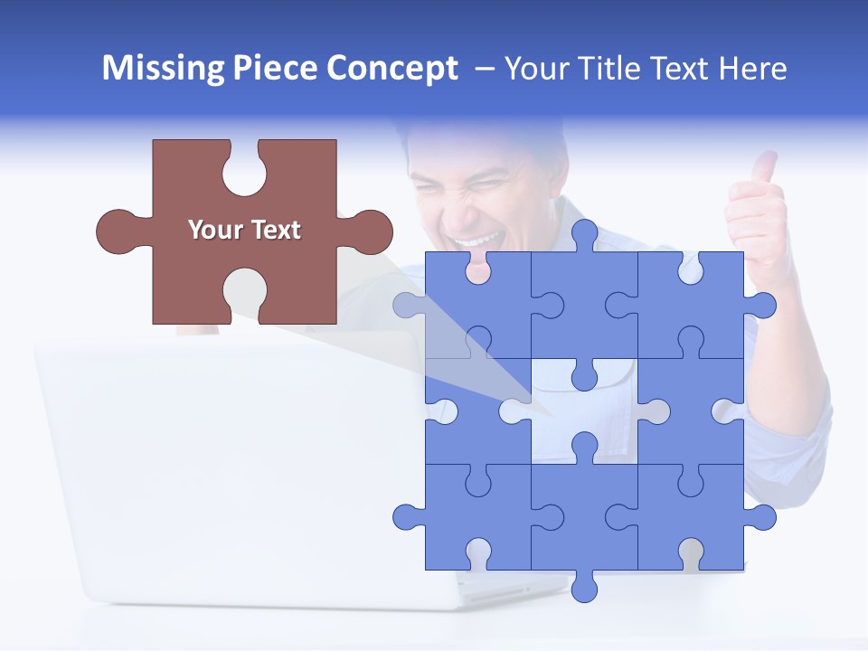 Internet Laptop Lifestyle PowerPoint Template