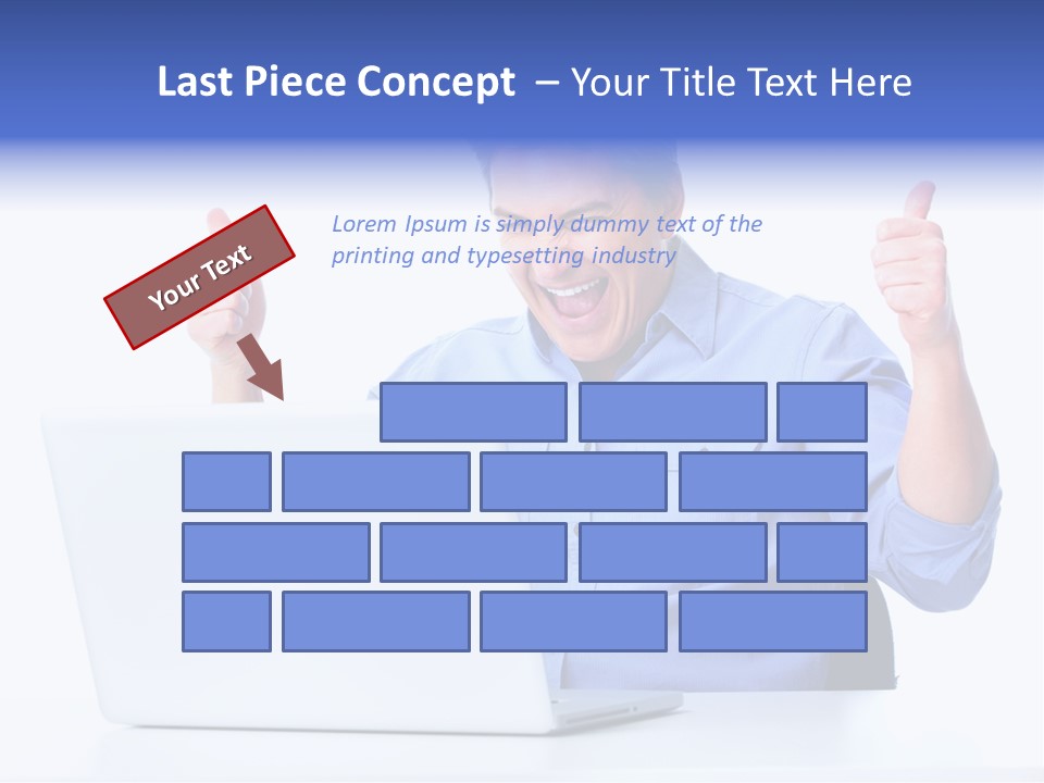 Internet Laptop Lifestyle PowerPoint Template