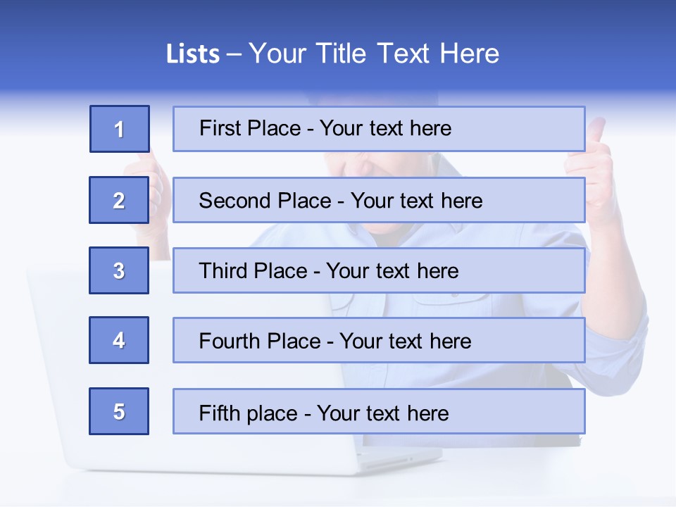 Internet Laptop Lifestyle PowerPoint Template