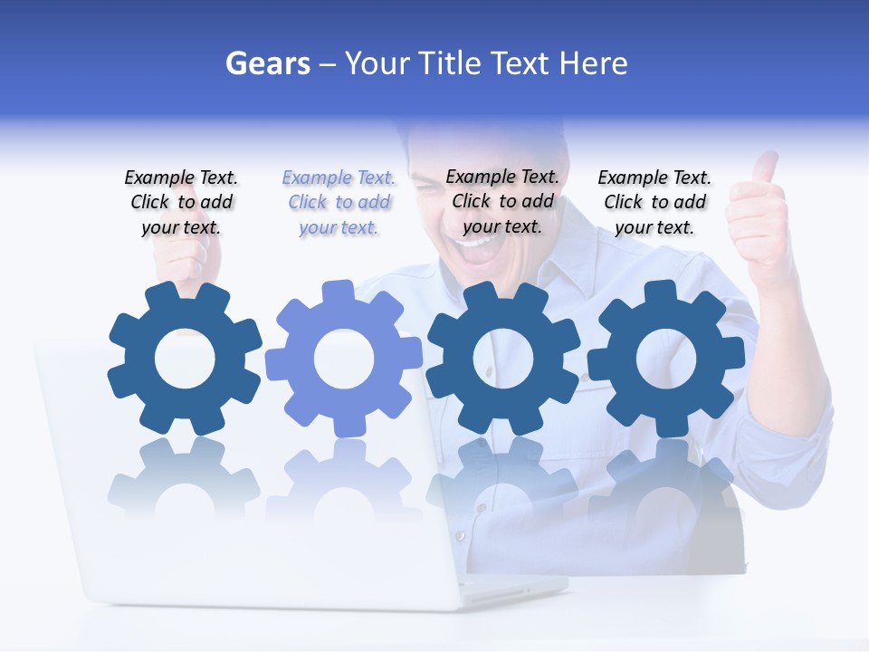 Internet Laptop Lifestyle PowerPoint Template