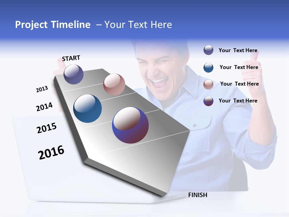 Internet Laptop Lifestyle PowerPoint Template