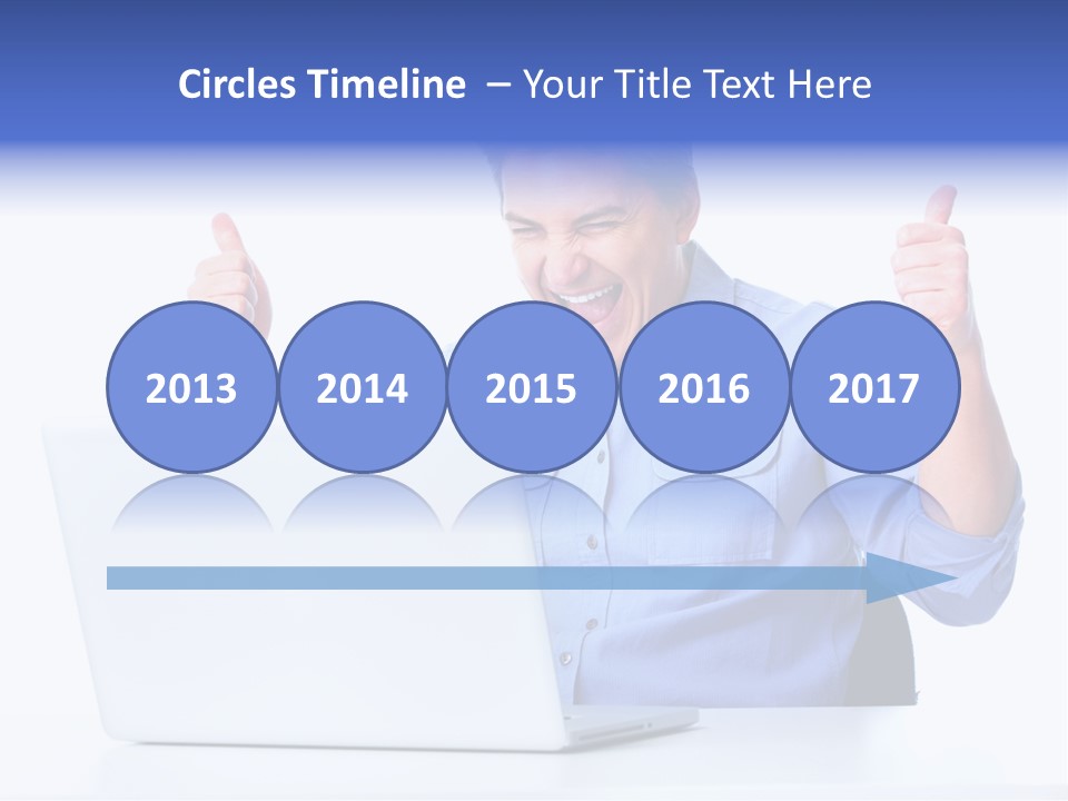 Internet Laptop Lifestyle PowerPoint Template