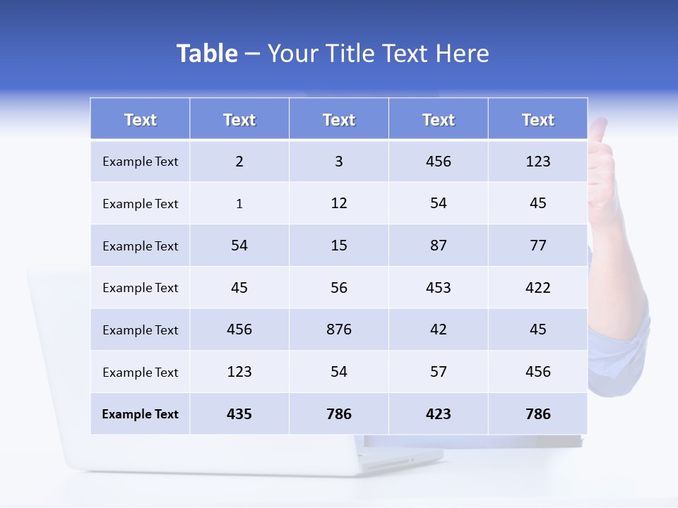 Internet Laptop Lifestyle PowerPoint Template