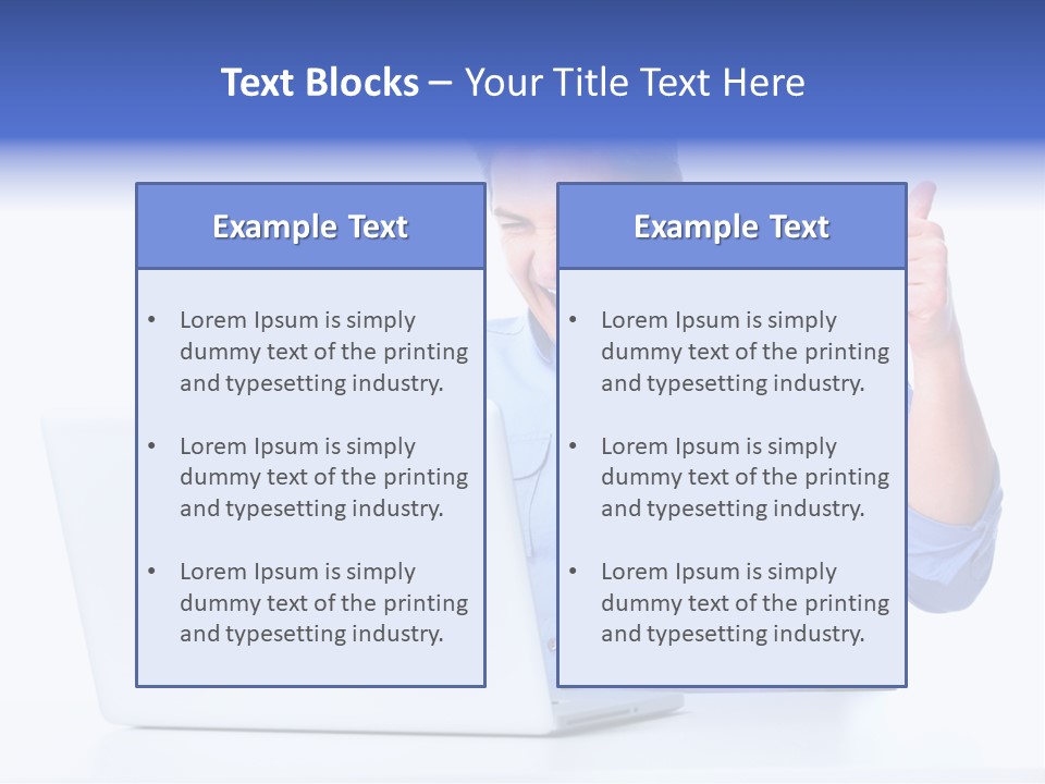 Internet Laptop Lifestyle PowerPoint Template