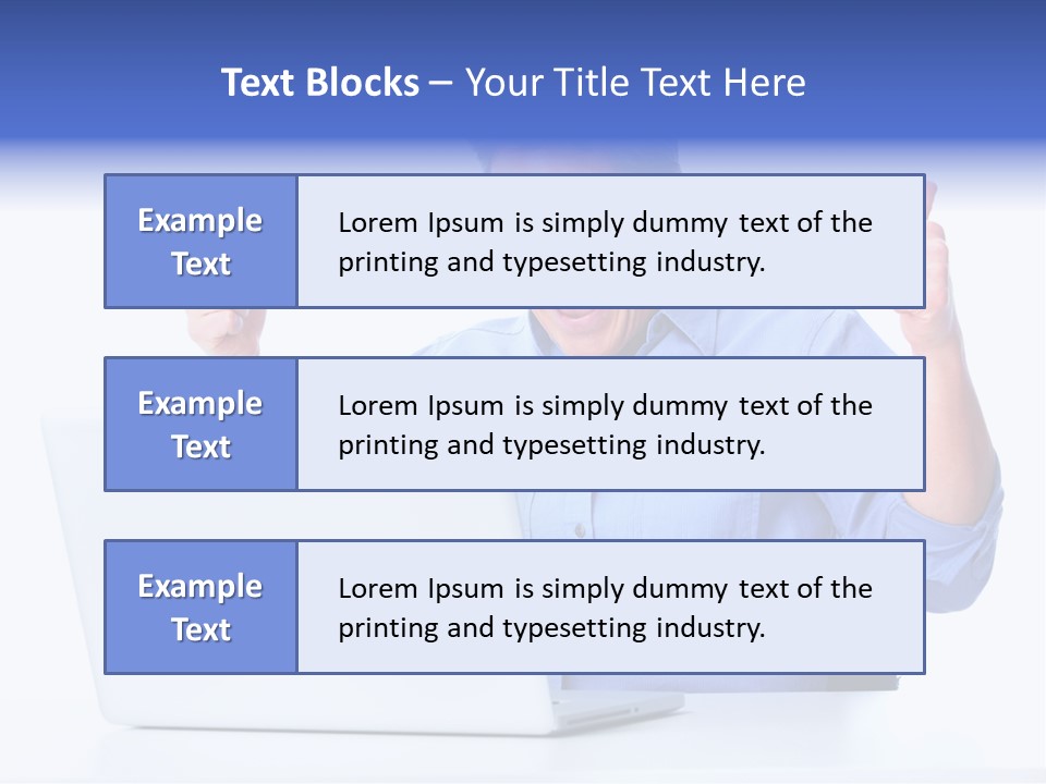Internet Laptop Lifestyle PowerPoint Template