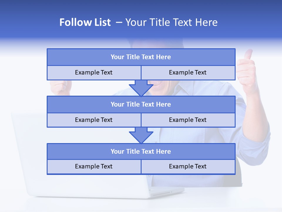 Internet Laptop Lifestyle PowerPoint Template