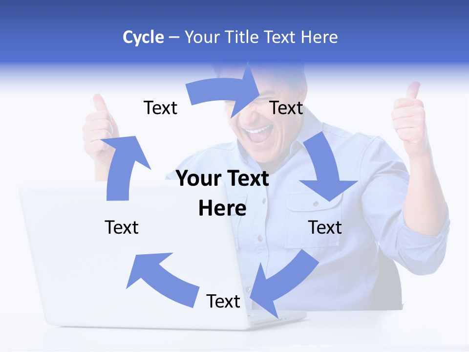 Internet Laptop Lifestyle PowerPoint Template