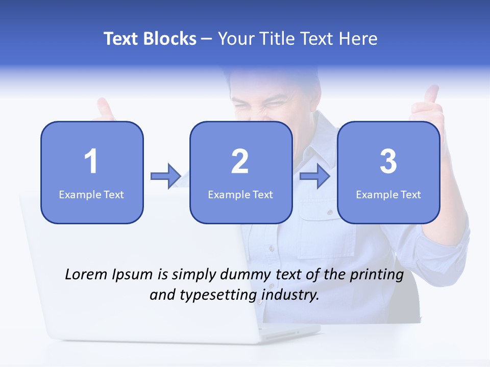 Internet Laptop Lifestyle PowerPoint Template