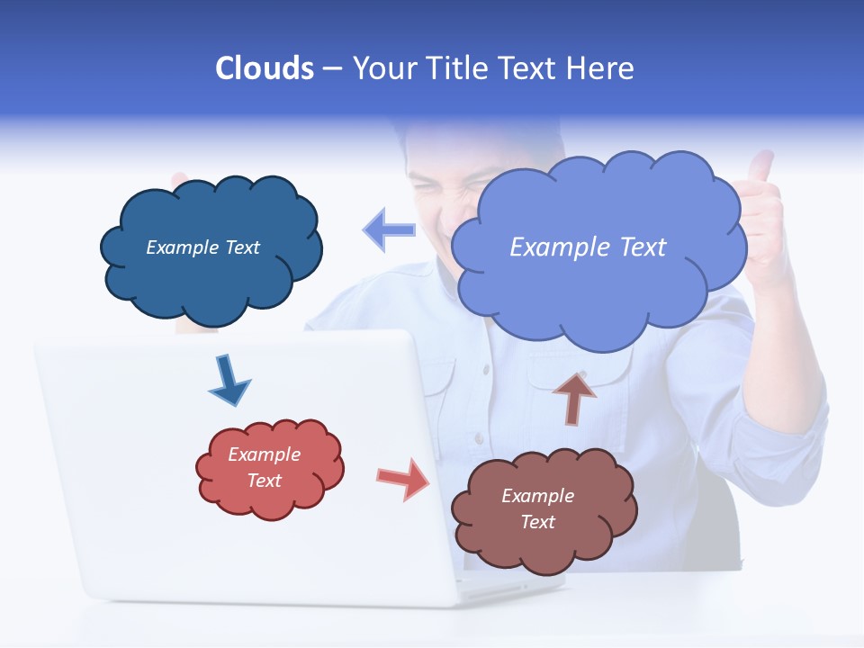 Internet Laptop Lifestyle PowerPoint Template