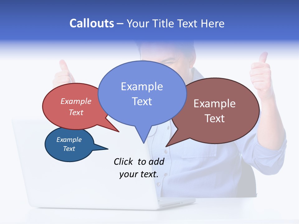 Internet Laptop Lifestyle PowerPoint Template