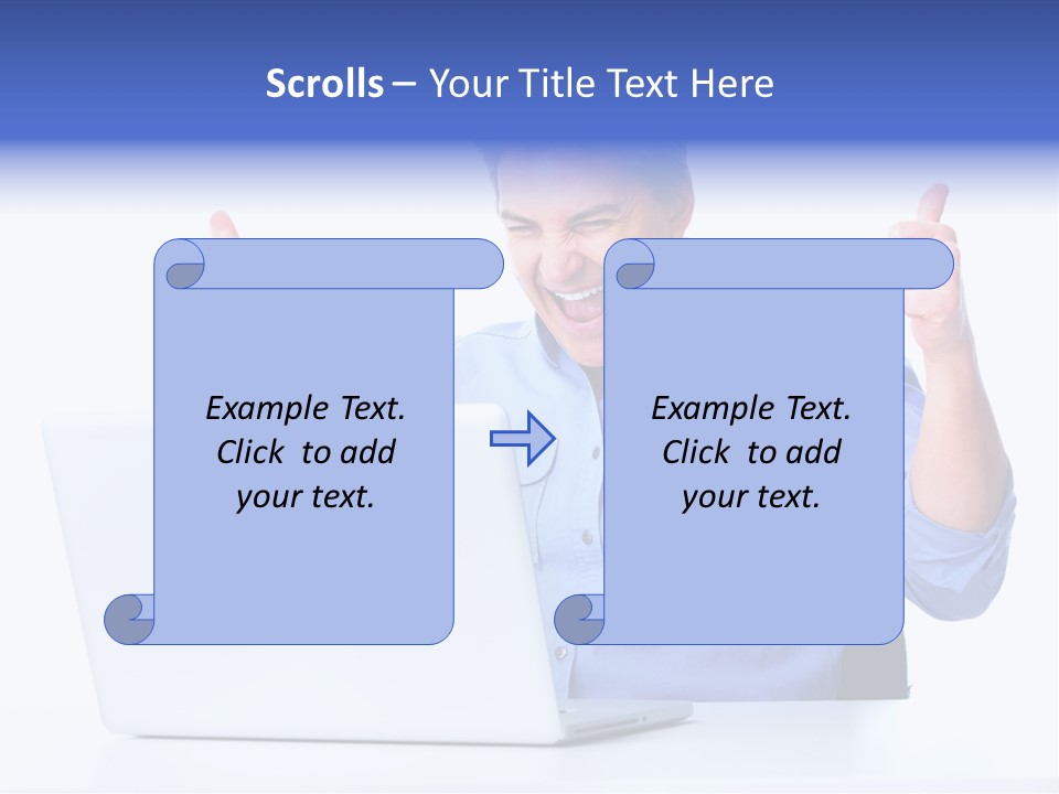 Internet Laptop Lifestyle PowerPoint Template