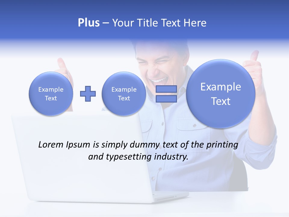 Internet Laptop Lifestyle PowerPoint Template
