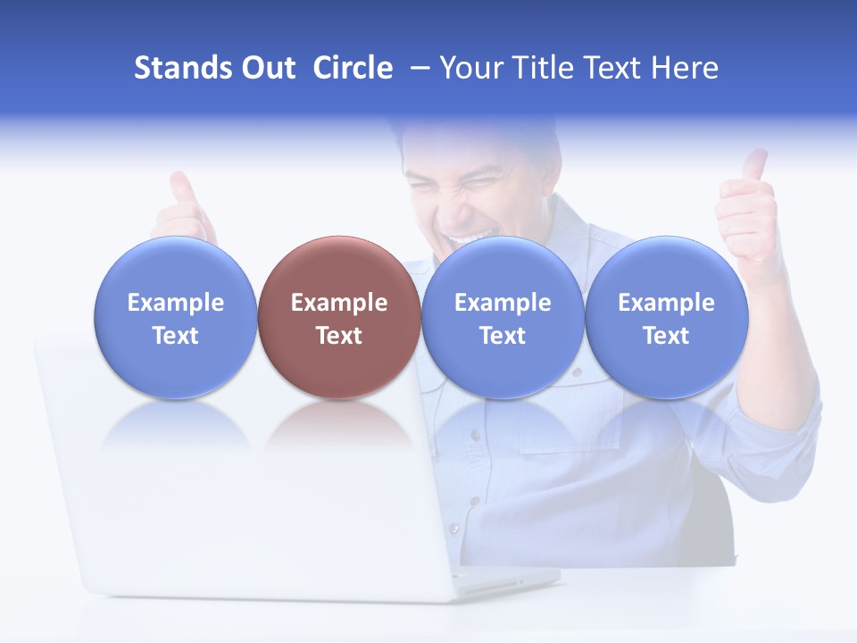 Internet Laptop Lifestyle PowerPoint Template