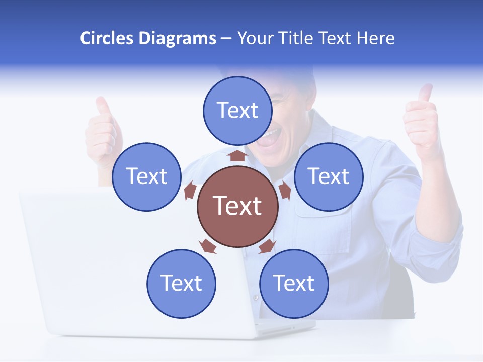 Internet Laptop Lifestyle PowerPoint Template