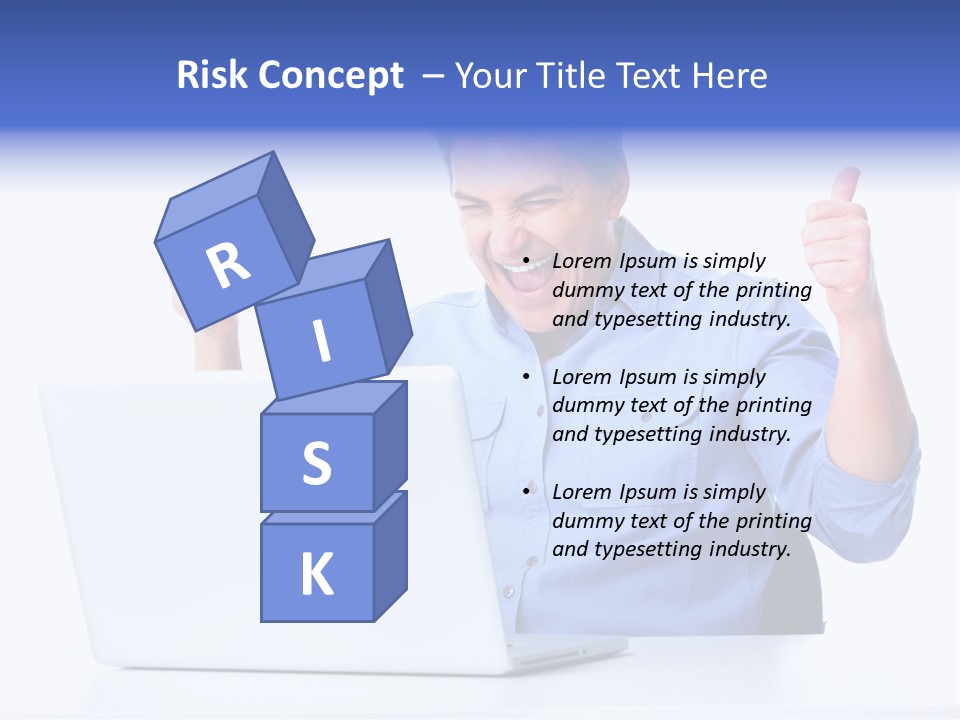 Internet Laptop Lifestyle PowerPoint Template