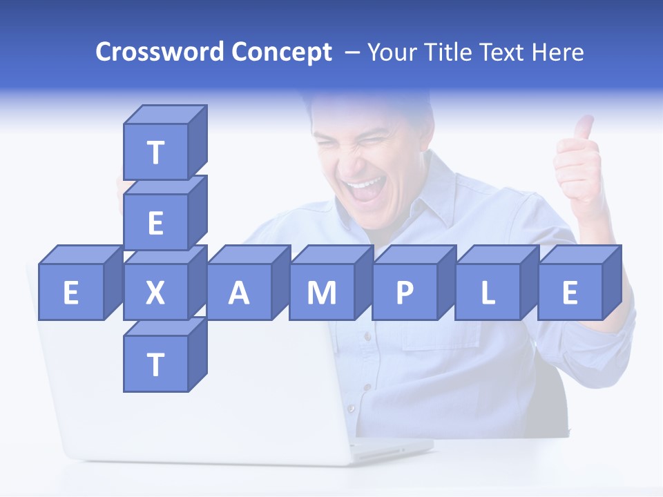 Internet Laptop Lifestyle PowerPoint Template