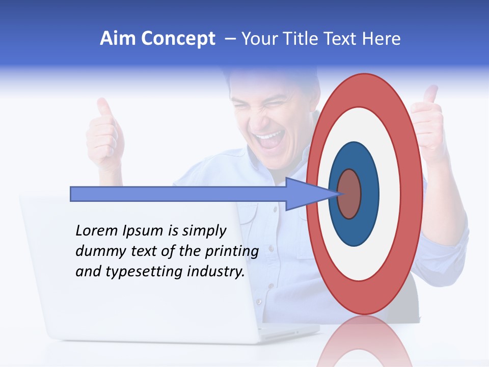 Internet Laptop Lifestyle PowerPoint Template