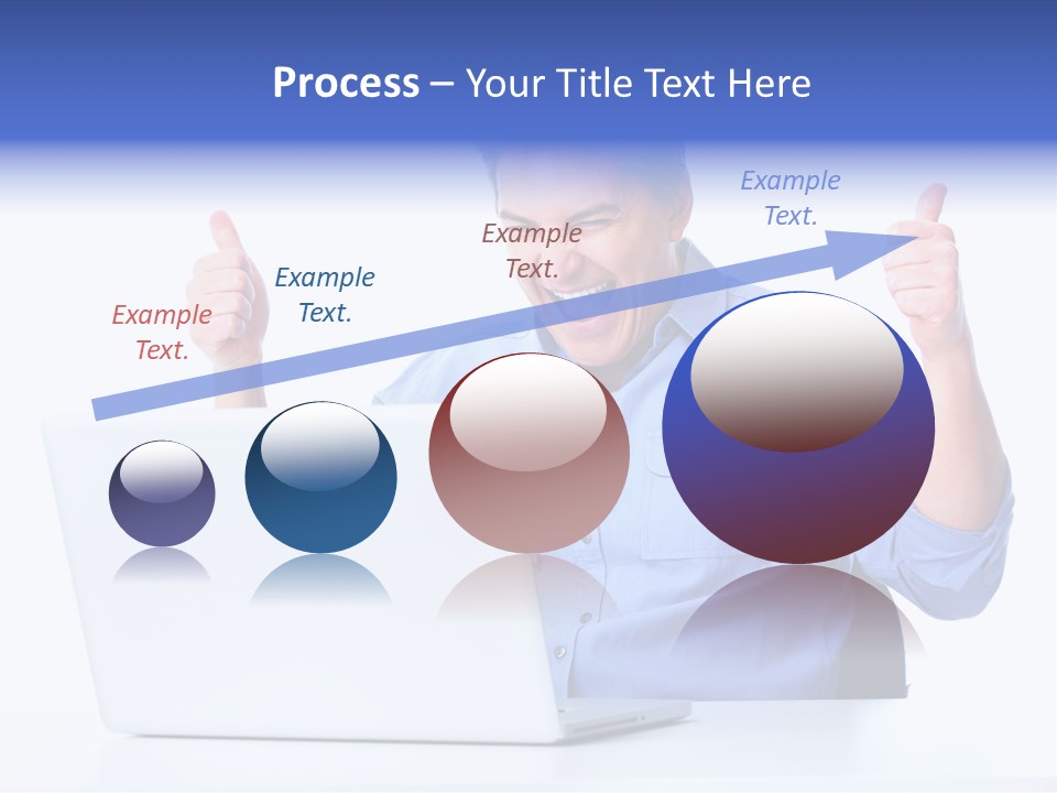 Internet Laptop Lifestyle PowerPoint Template