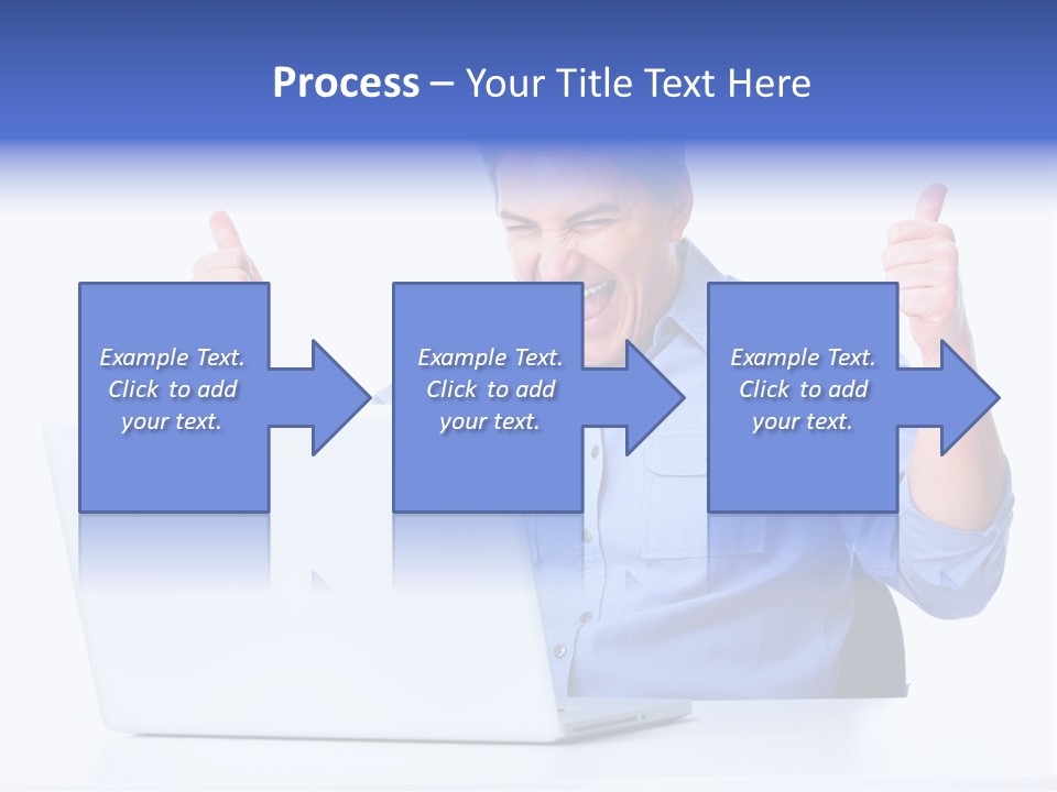 Internet Laptop Lifestyle PowerPoint Template