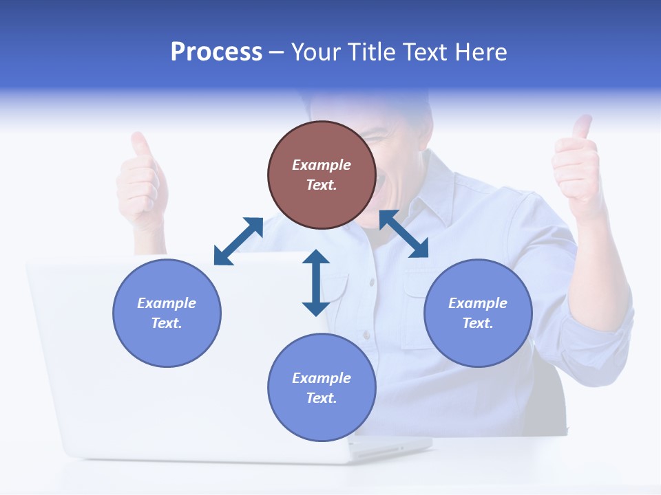 Internet Laptop Lifestyle PowerPoint Template
