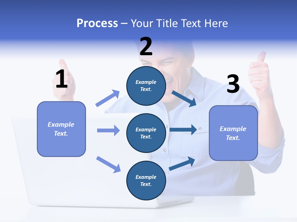 Internet Laptop Lifestyle PowerPoint Template