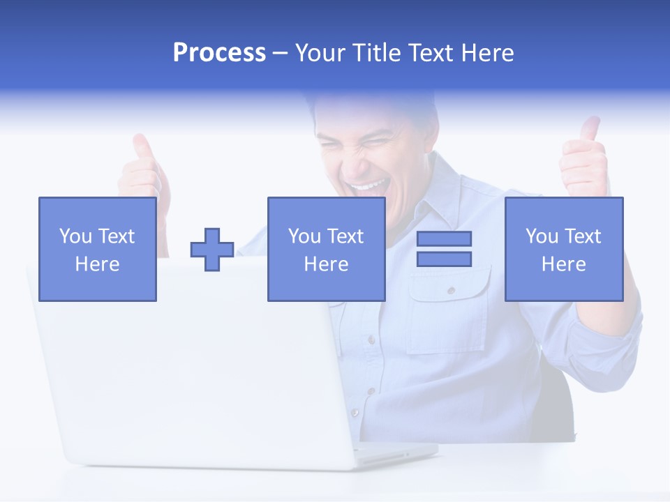 Internet Laptop Lifestyle PowerPoint Template
