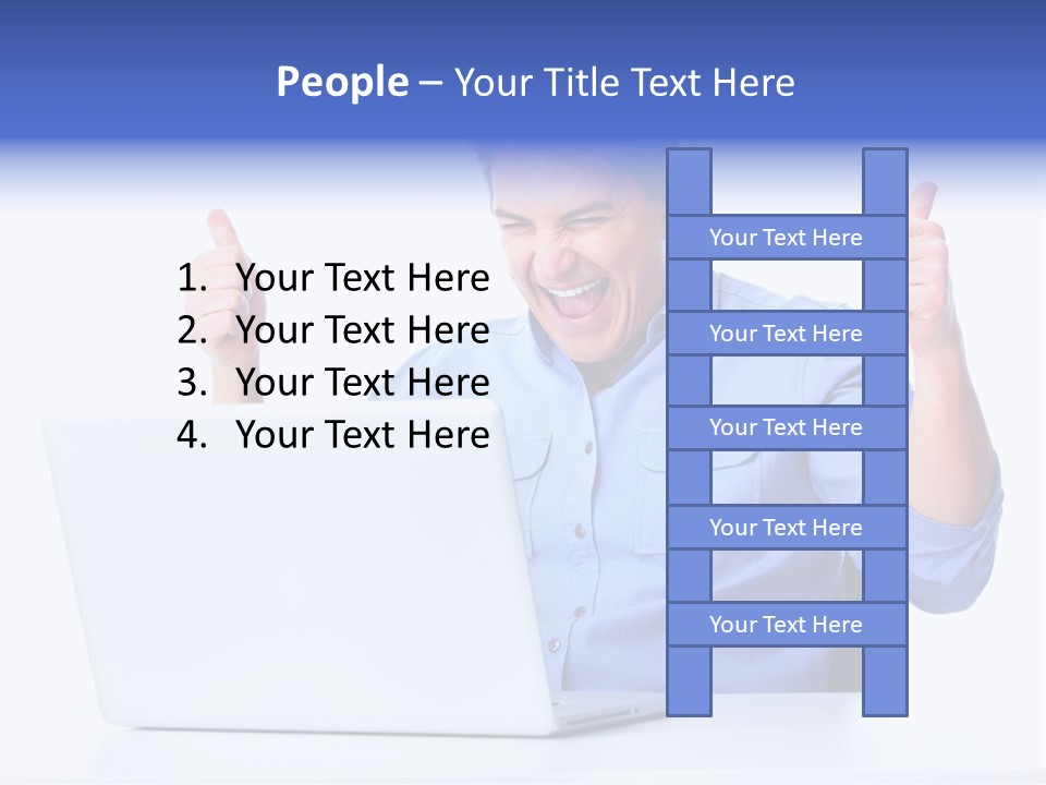 Internet Laptop Lifestyle PowerPoint Template