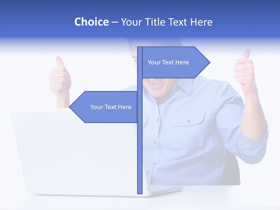 Internet Laptop Lifestyle PowerPoint Template