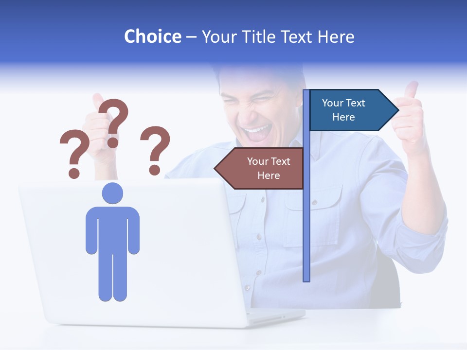 Internet Laptop Lifestyle PowerPoint Template