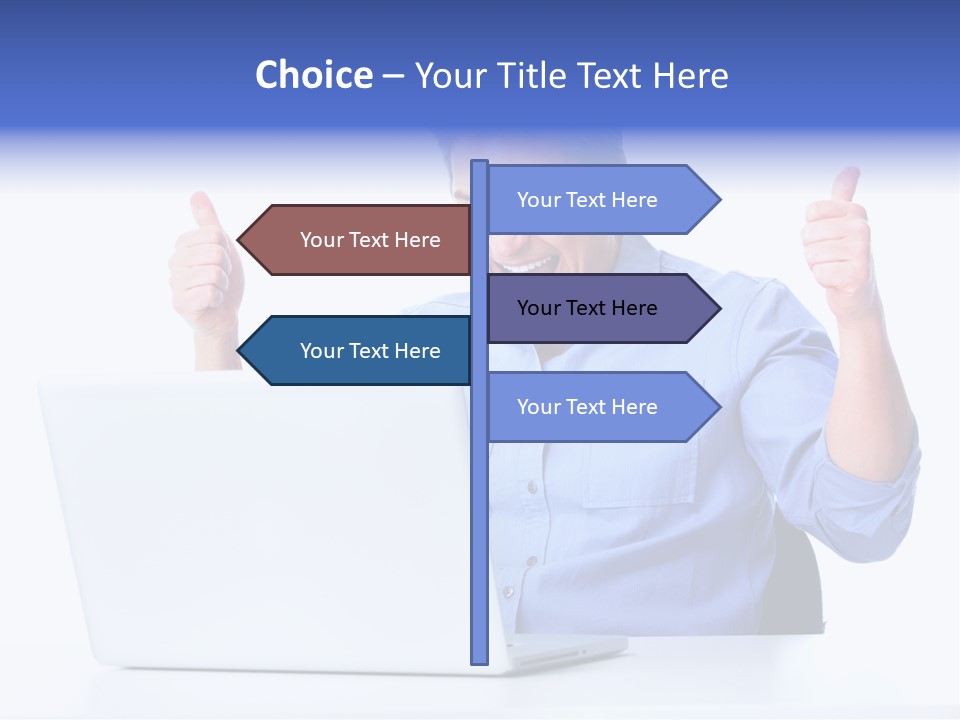 Internet Laptop Lifestyle PowerPoint Template