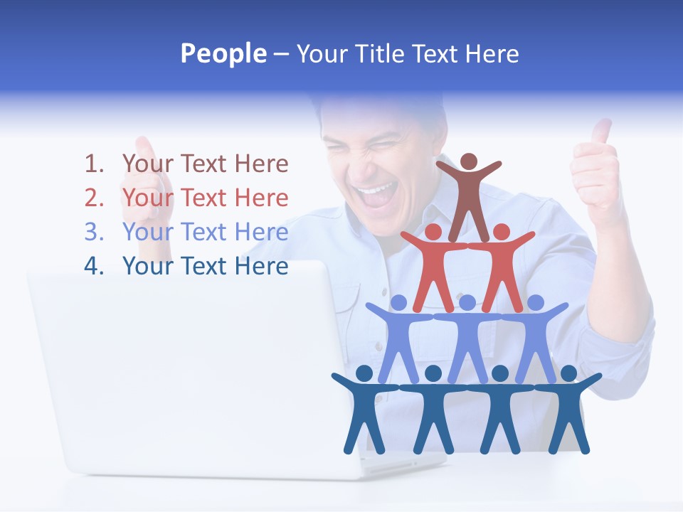 Internet Laptop Lifestyle PowerPoint Template