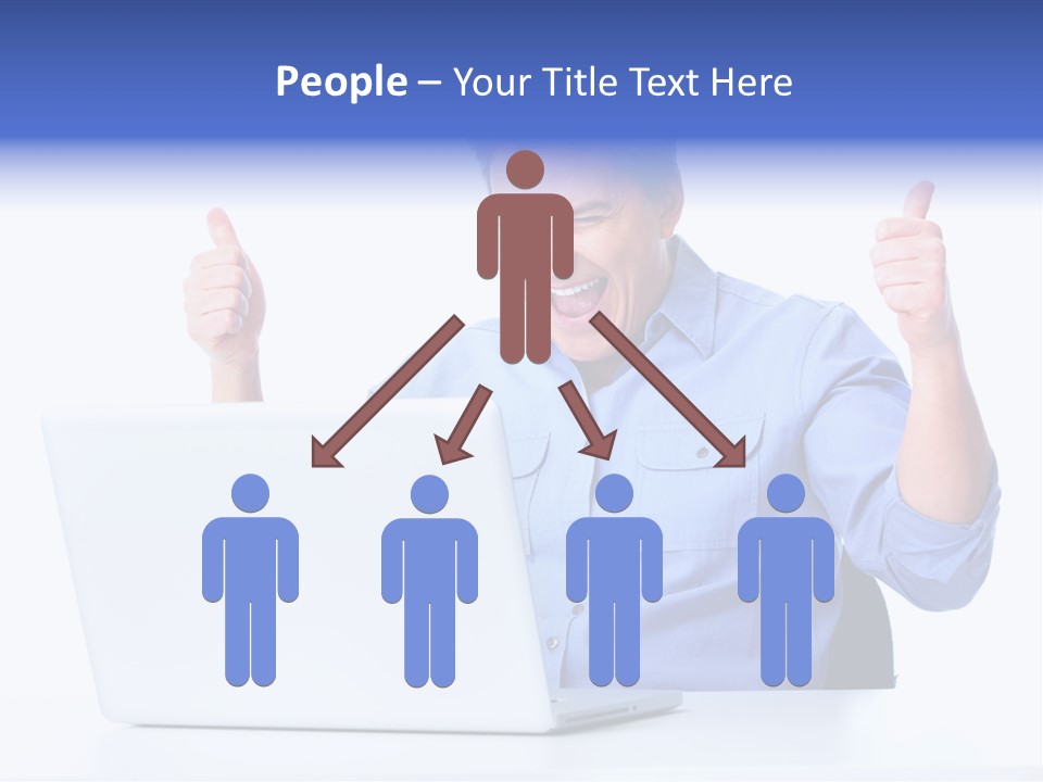 Internet Laptop Lifestyle PowerPoint Template