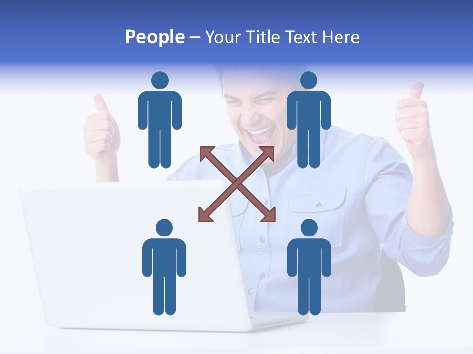 Internet Laptop Lifestyle PowerPoint Template