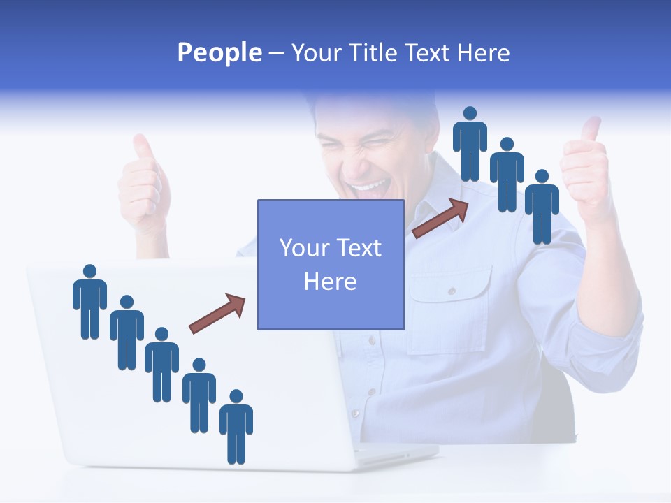 Internet Laptop Lifestyle PowerPoint Template