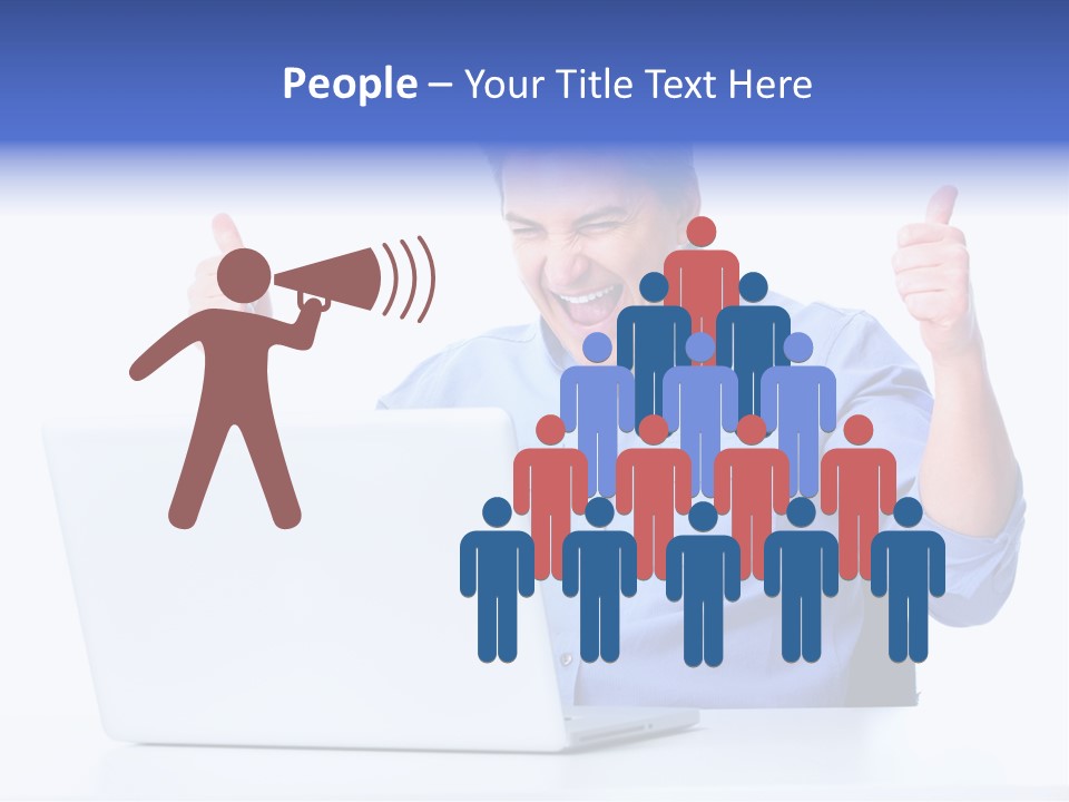 Internet Laptop Lifestyle PowerPoint Template