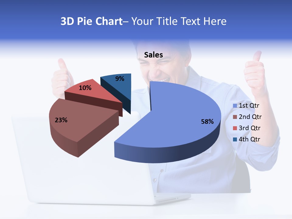 Internet Laptop Lifestyle PowerPoint Template
