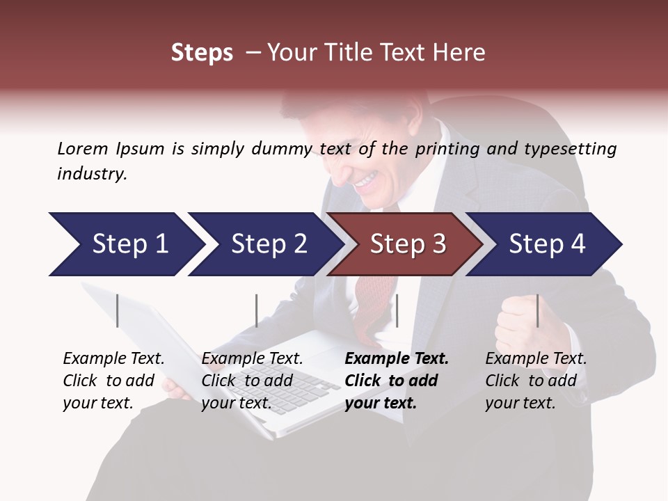 Success Armchair Tie PowerPoint Template