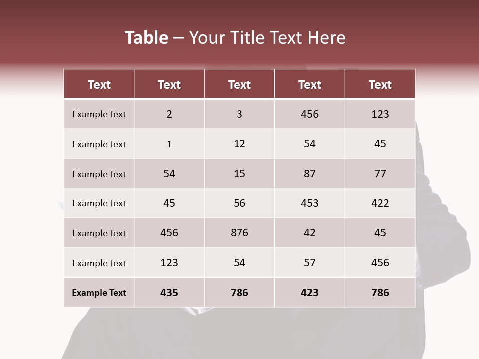 Success Armchair Tie PowerPoint Template