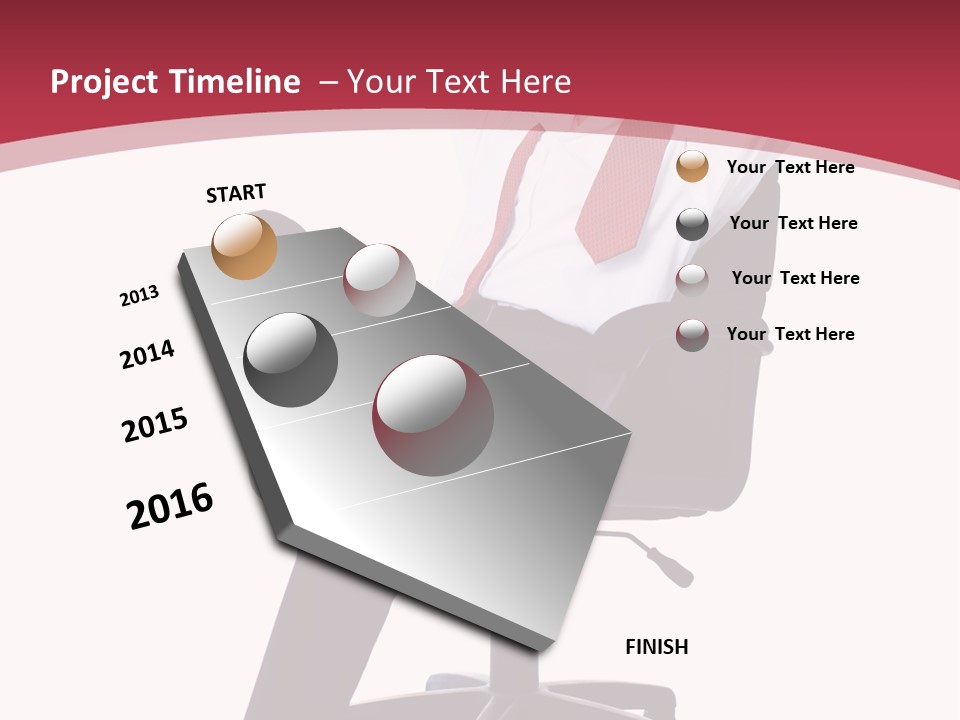 Successful Marketing Smiling PowerPoint Template