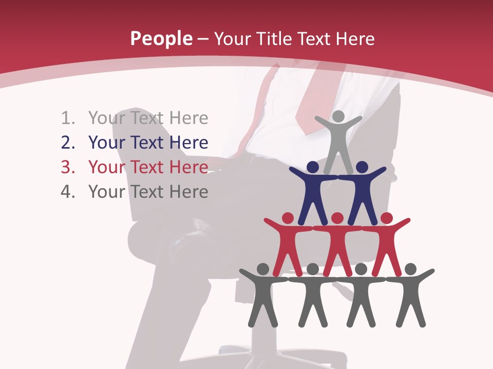 Successful Marketing Smiling PowerPoint Template