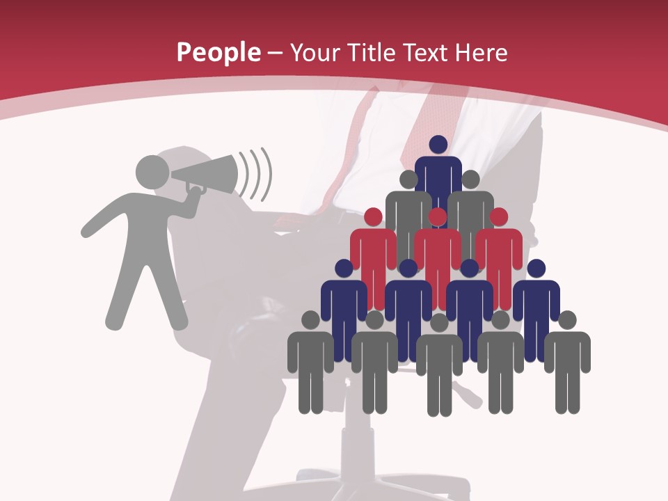 Successful Marketing Smiling PowerPoint Template