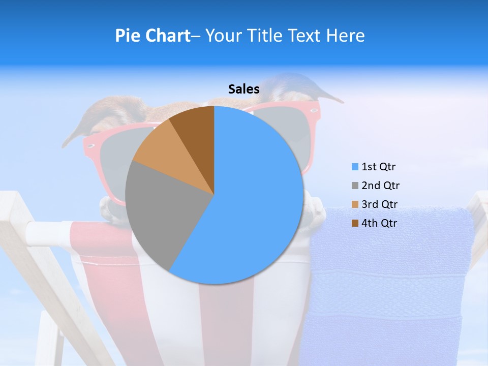 Colorful Puppy Lazy PowerPoint Template